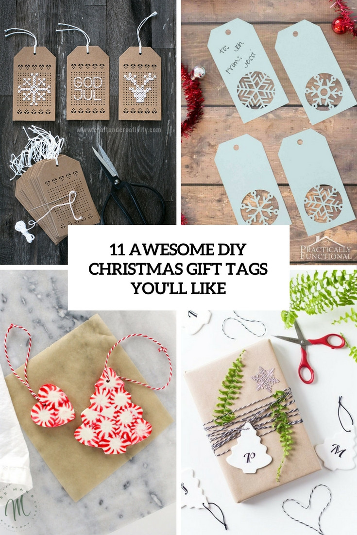 Christmas Gift Tags DIY
 11 Awesome DIY Christmas Gift Tags You ll Like Shelterness