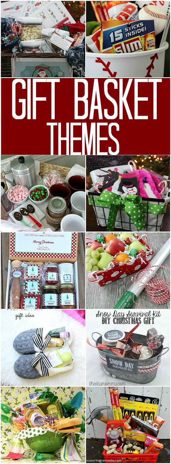 Christmas Gift Theme Ideas
 Gift Basket Themes 100 Days of Homemade Holiday