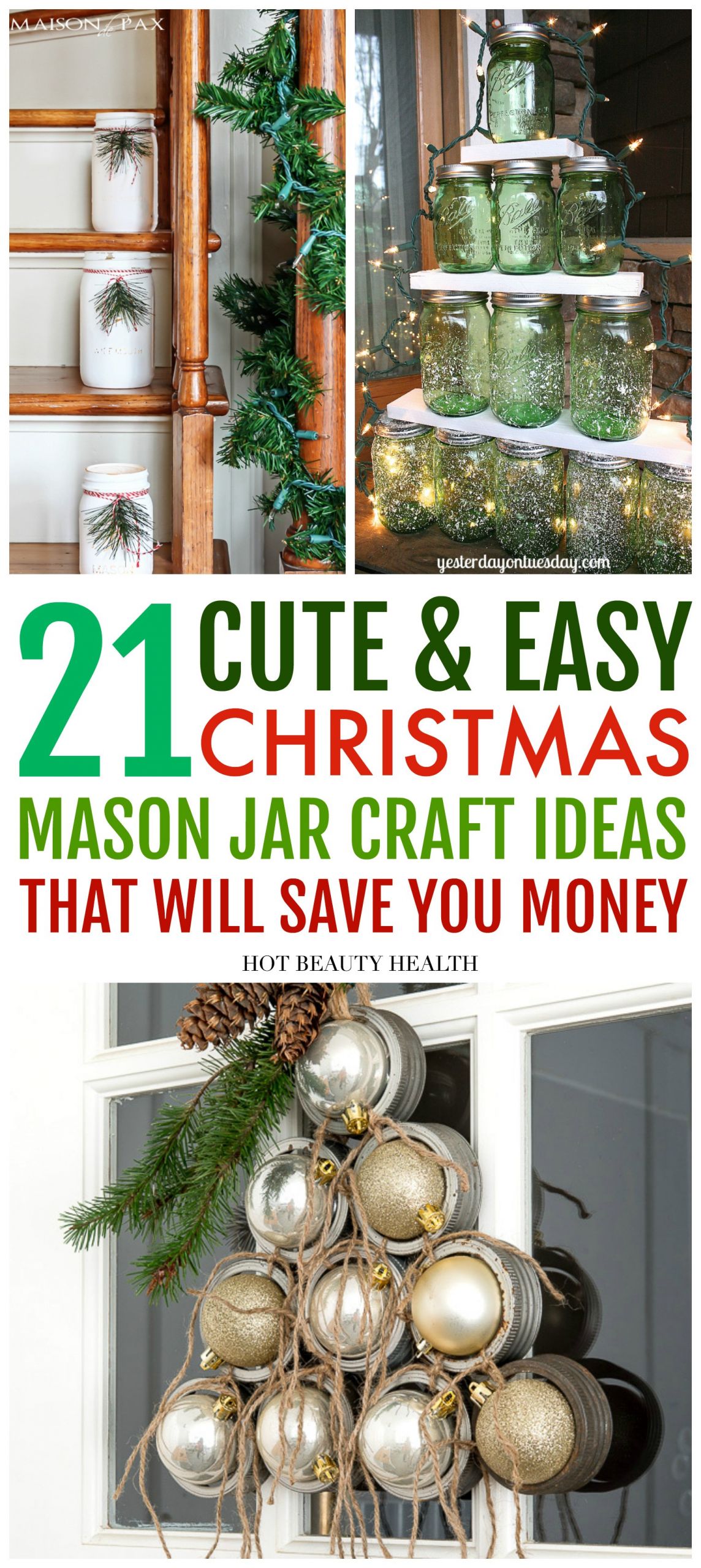 Christmas Gifts Ideas Craft
 21 DIY Christmas Mason Jars to Gift or Decorate With Hot