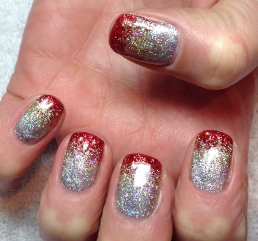 Christmas Glitter Nails
 Glitter Nails