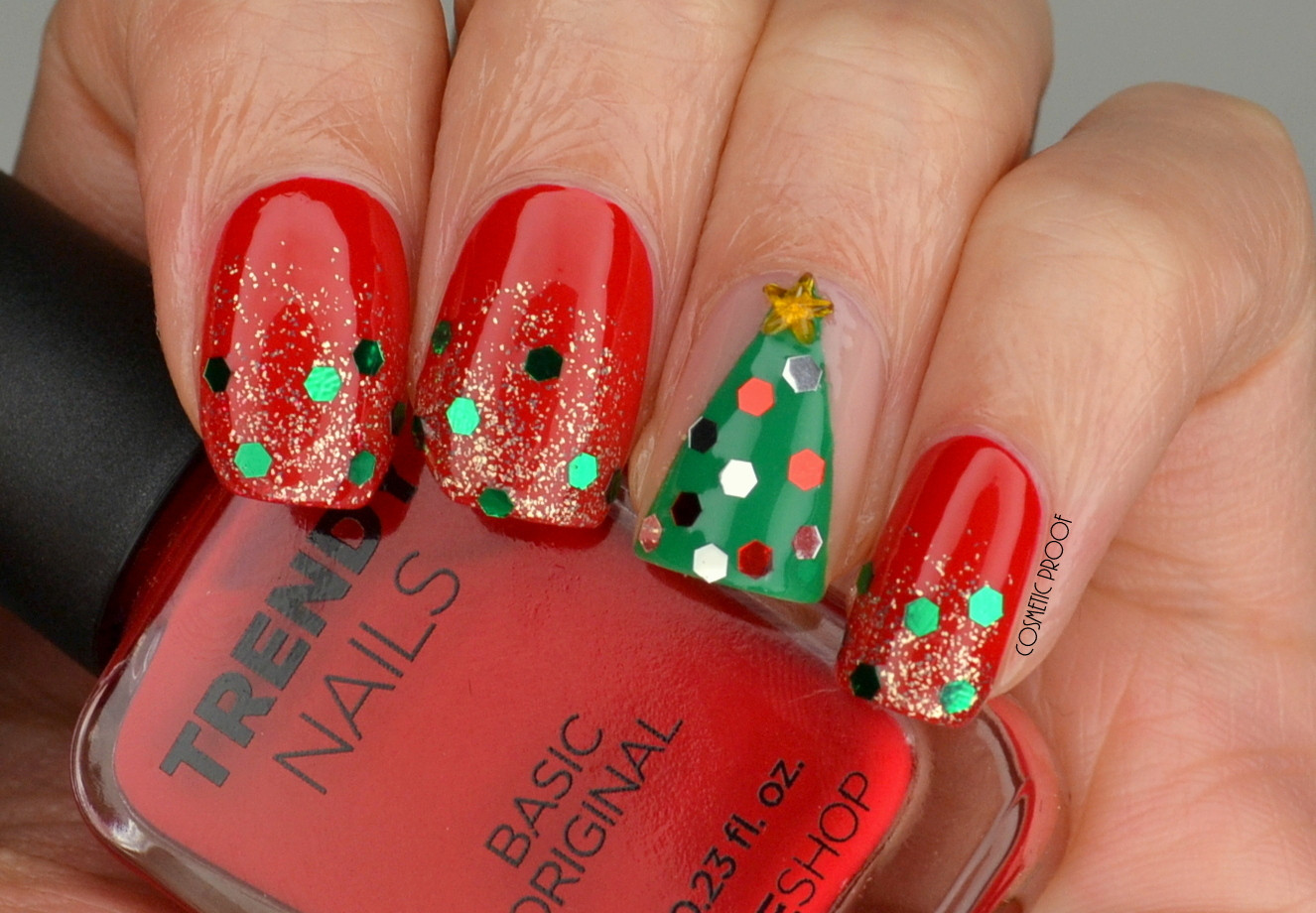 Christmas Glitter Nails
 NAILS Merry Christmas Glitter