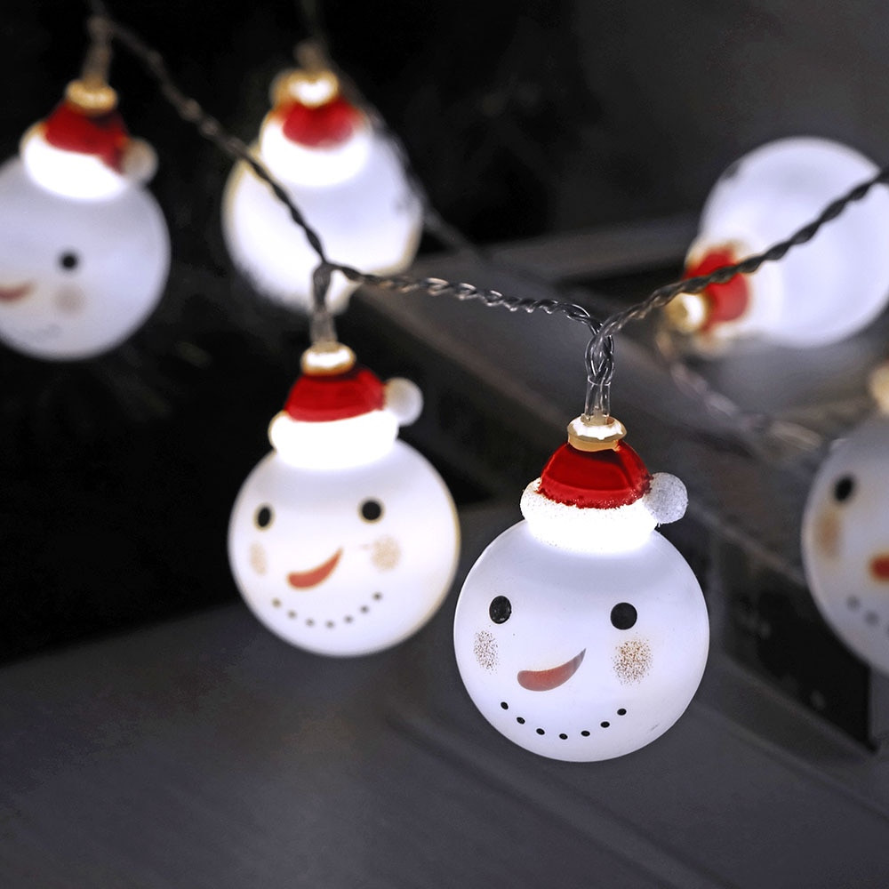 Christmas Indoor Light
 2M Snowman Led Fairy String Lights Santa Led Christmas