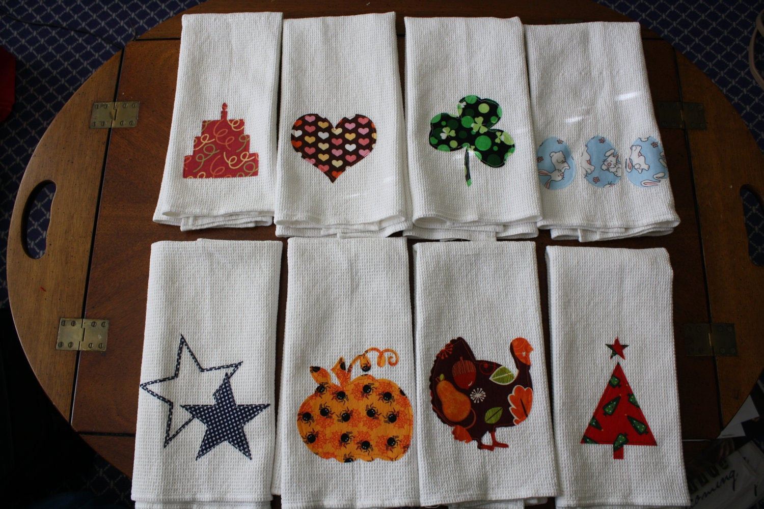 Christmas Kitchen Towels
 Set of 8 Holiday Kitchen Towels Birthday Valentines St
