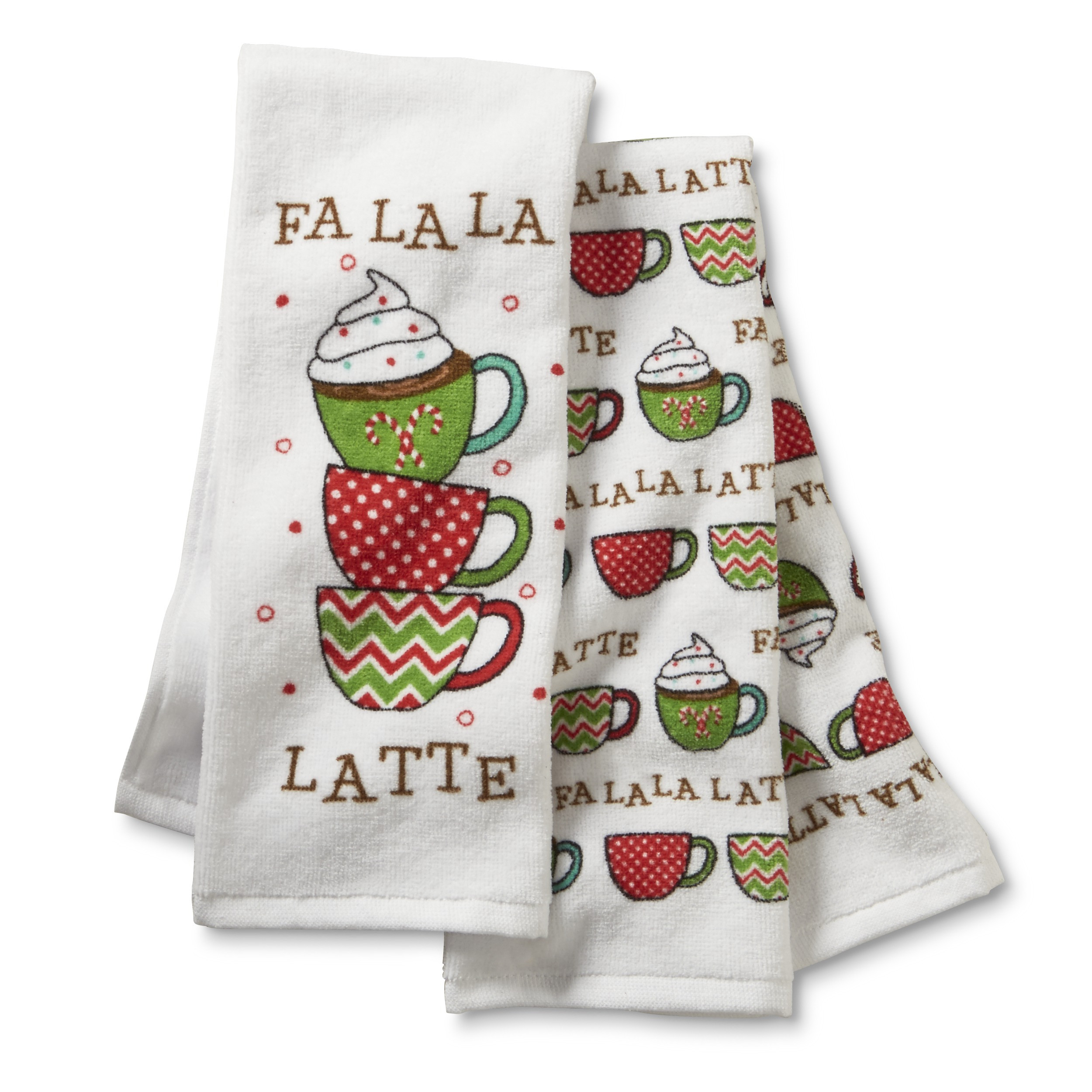 Christmas Kitchen Towels
 Trim A Home 2 Pack Christmas Kitchen Towels Fa La La