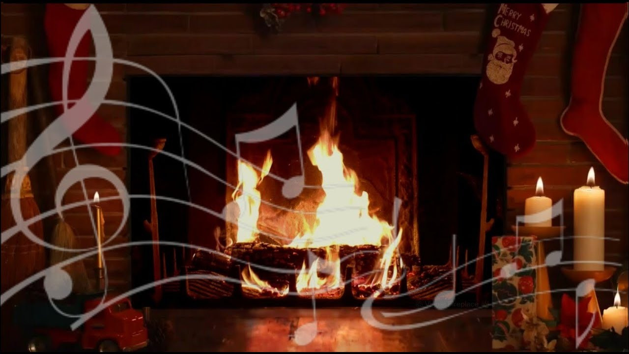 Christmas Music Fireplace
 Cozy Yule Log Fireplace with Crackling Christmas Music