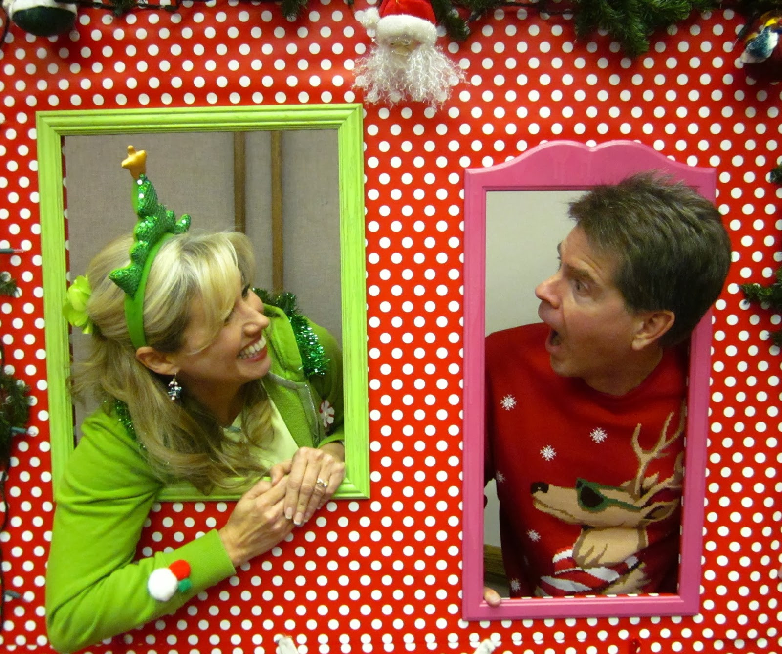 Christmas Party Photo Booth Ideas
 Honey I m Home Ugly Christmas Sweater Party Fun