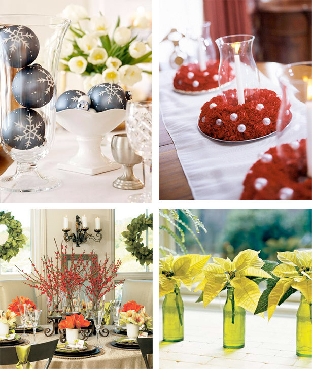 Christmas Party Table Decoration Ideas
 50 Great & Easy Christmas Centerpiece Ideas DigsDigs