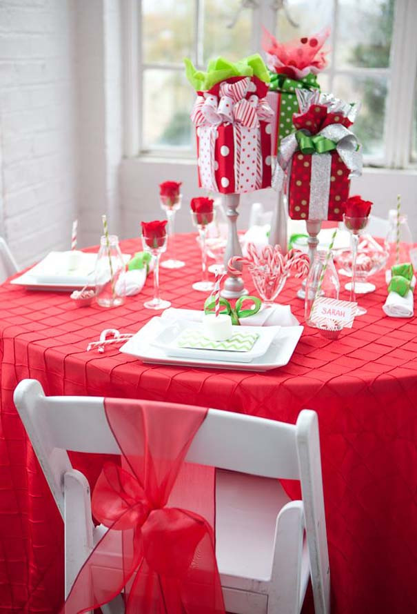 Christmas Party Table Decoration Ideas
 50 Fabulous Christmas Table Decorations on Pinterest Koees