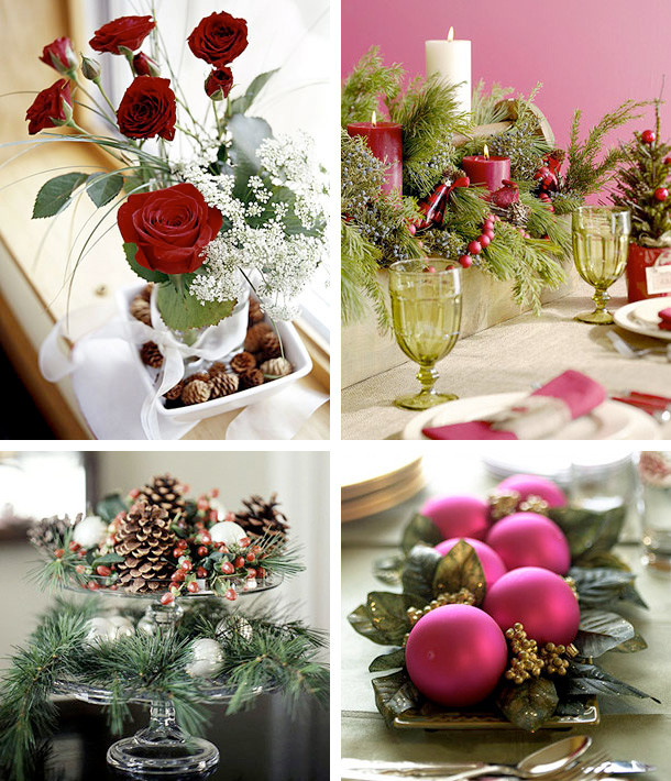 Christmas Party Table Decoration Ideas
 50 Great & Easy Christmas Centerpiece Ideas DigsDigs