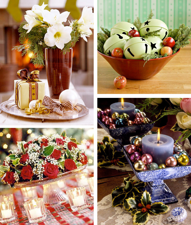 Christmas Party Table Decoration Ideas
 50 Great & Easy Christmas Centerpiece Ideas DigsDigs