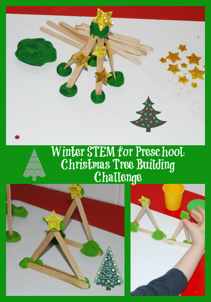 Christmas Projects For Preschoolers
 Winter STEM Activity for Preschool Evergreen Tree