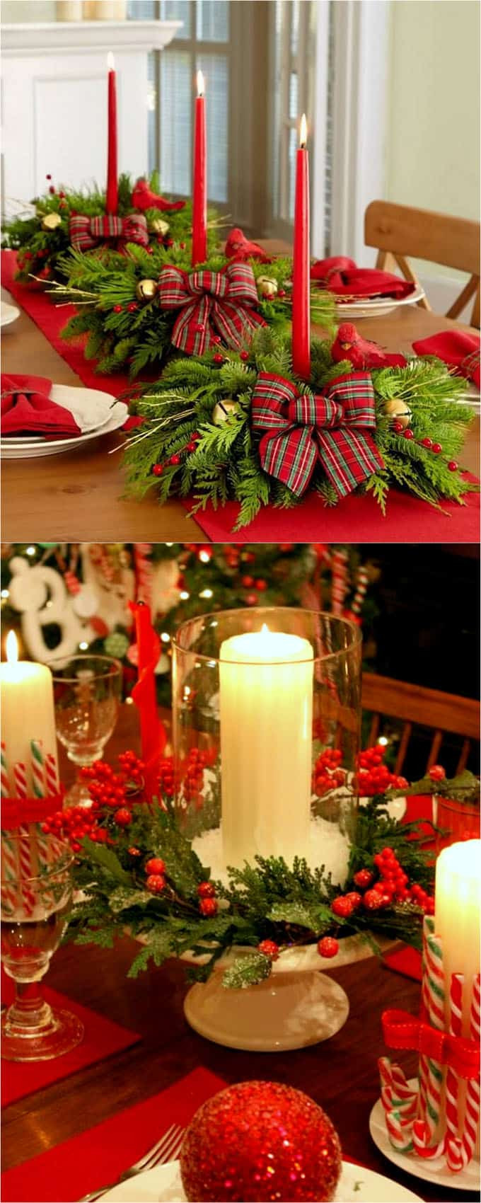 Christmas Table Centerpieces
 27 Gorgeous DIY Thanksgiving & Christmas Table Decorations