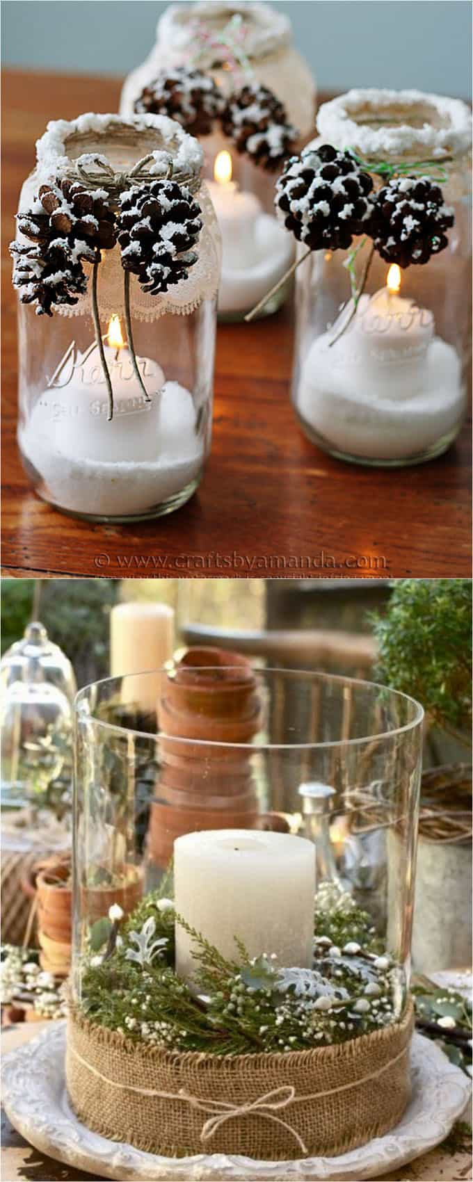 Christmas Table Centerpieces
 27 Gorgeous DIY Thanksgiving & Christmas Table Decorations