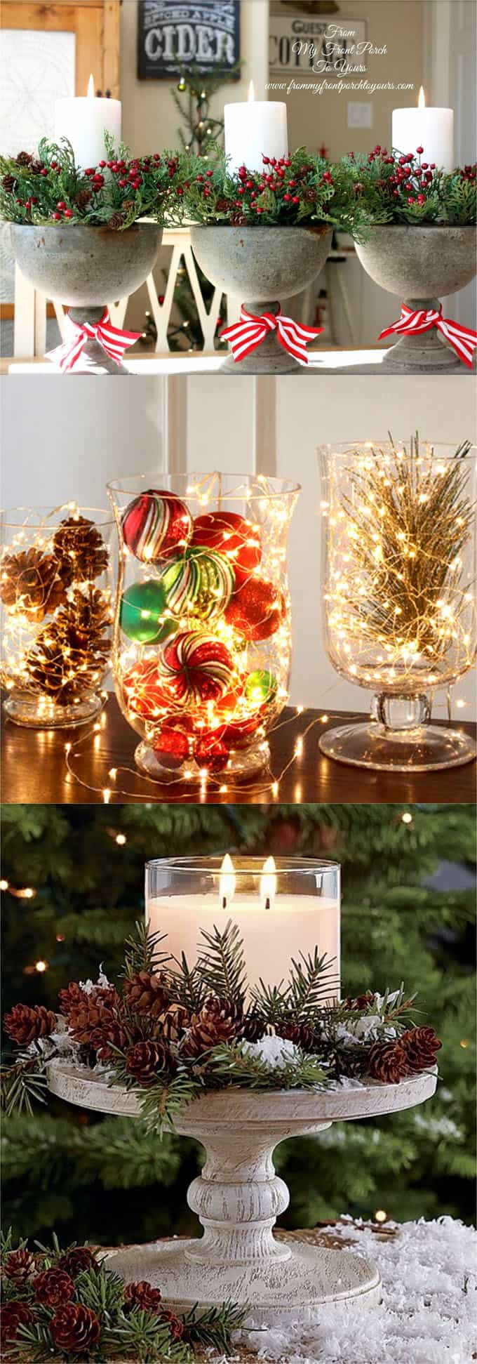 Christmas Table Centerpieces
 27 Gorgeous DIY Thanksgiving & Christmas Table Decorations