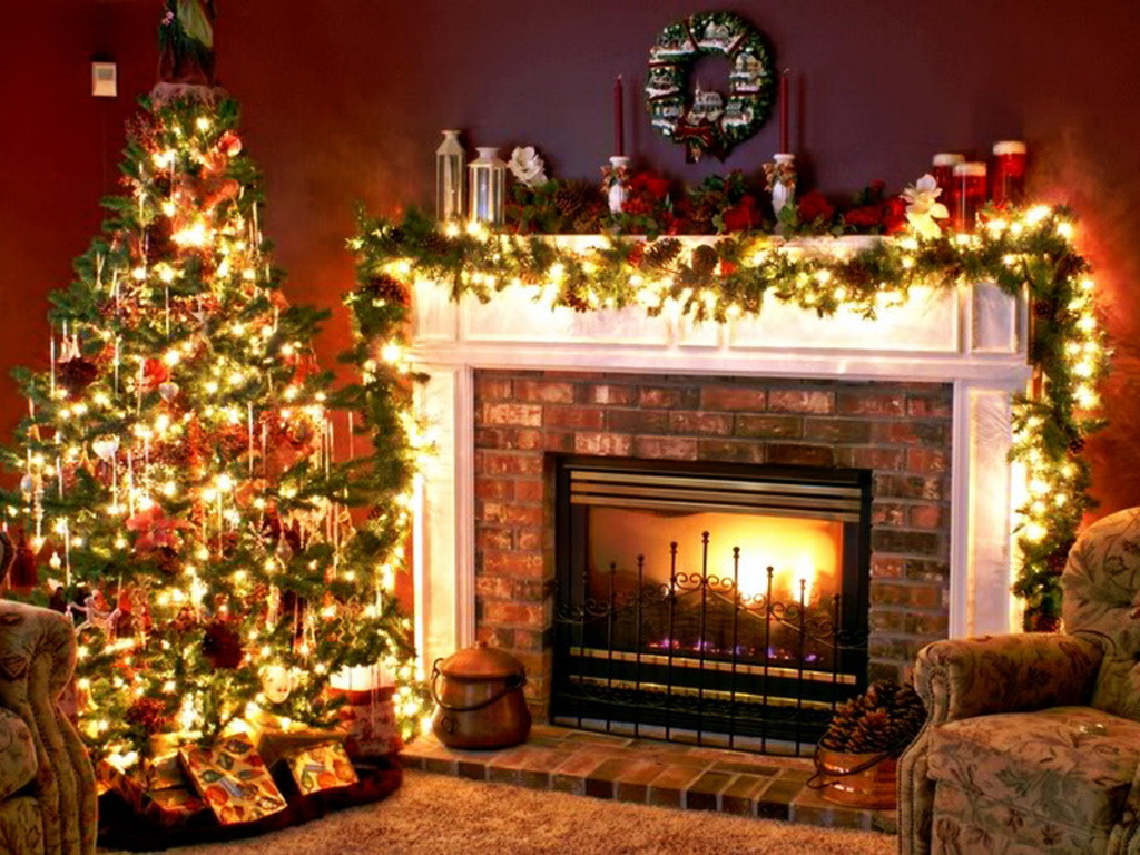 Christmas Themed Fireplace Screen
 2015 Christmas fireplace screensaver – Wallpapers9