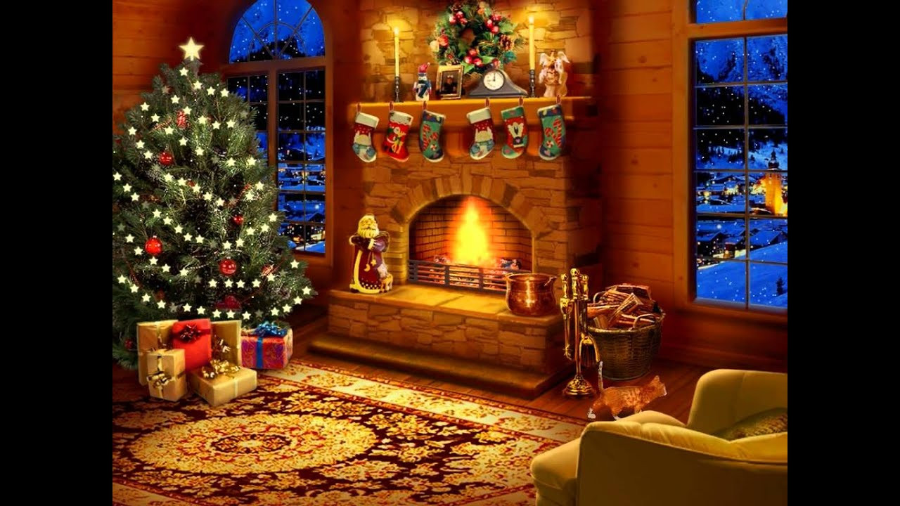 Christmas Themed Fireplace Screen
 Night Before Christmas Screensaver