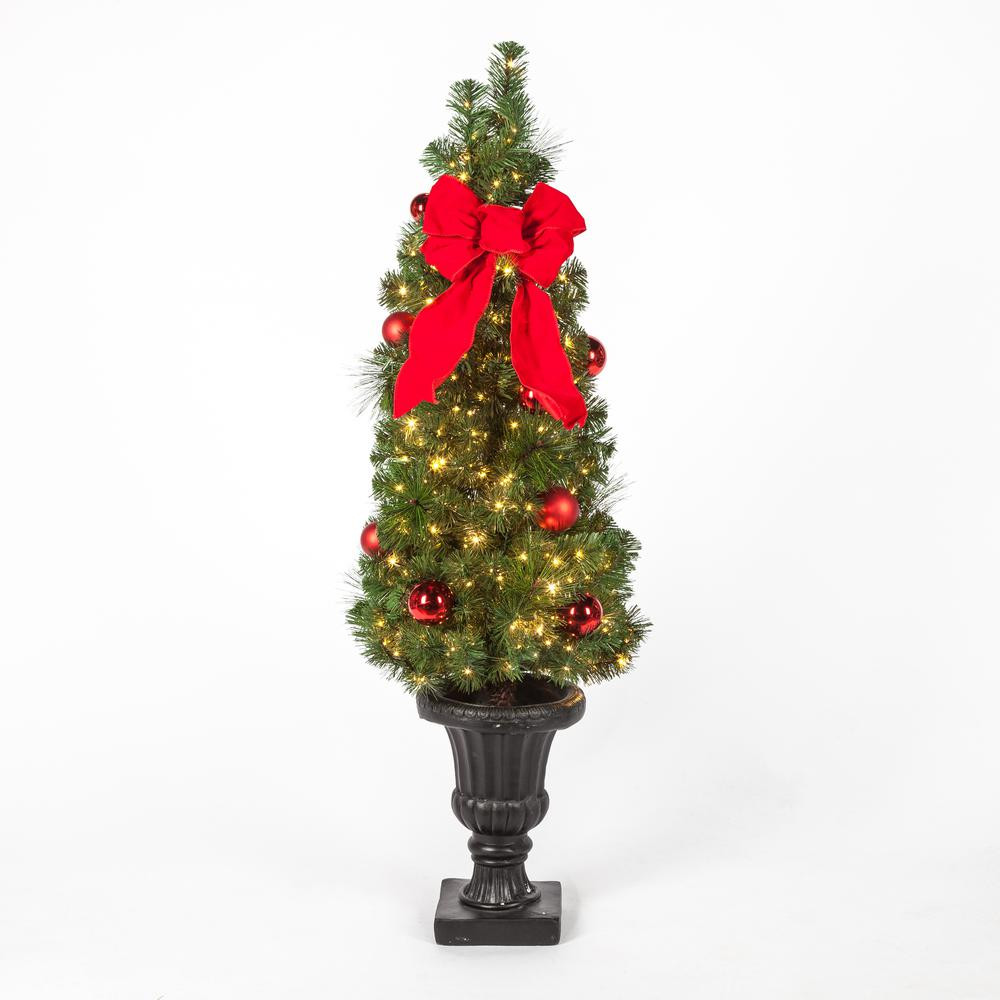 Christmas Trees For Porch
 Christmas Tree Porch Pre Lit LED Potted Artificial Mixed