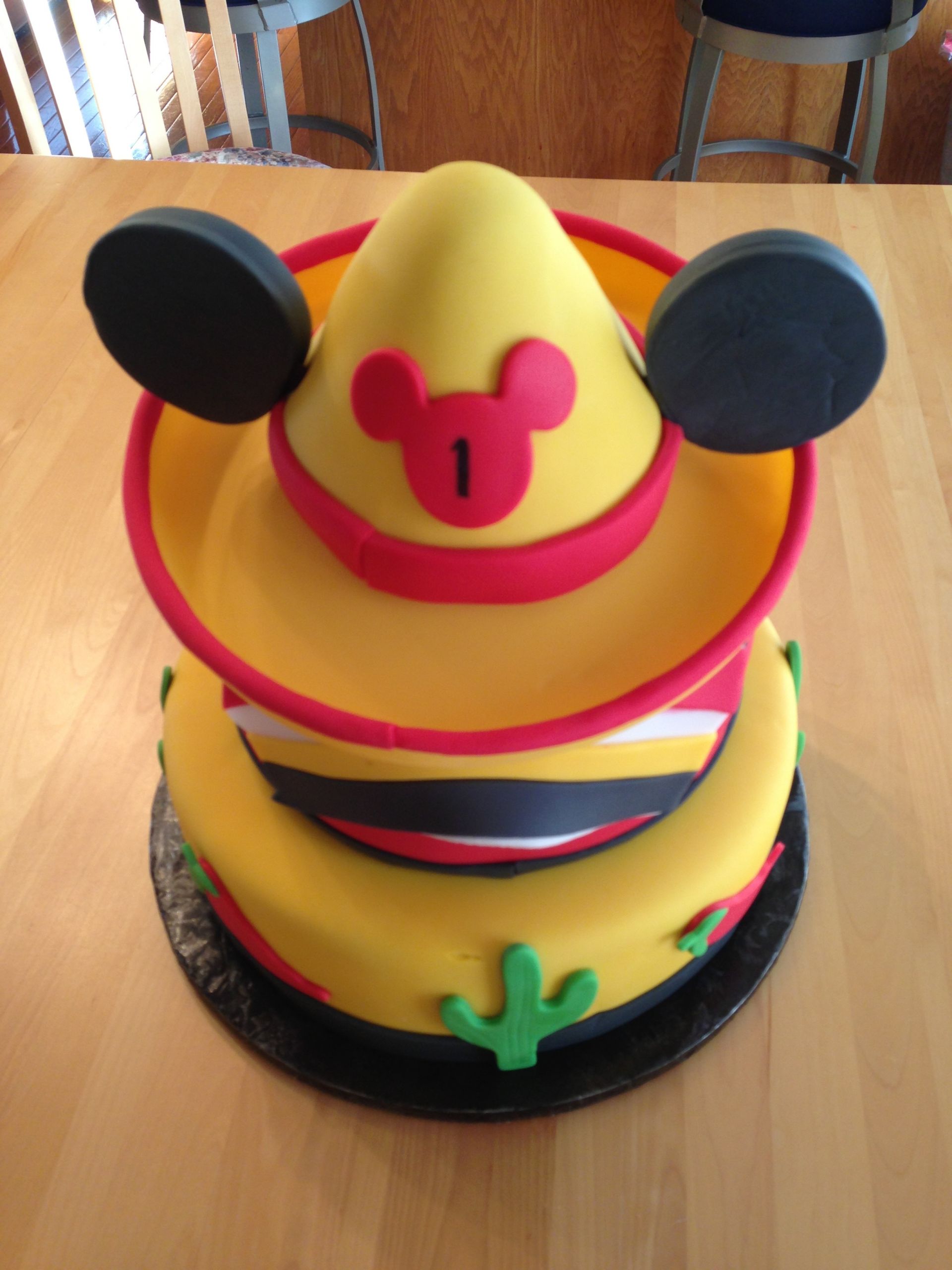 Cinco De Mayo Birthday Cake
 First Birthday Cinco De Mayo Mickey Mouse Cake