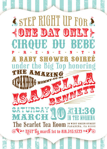 Circus Baby Quotes
 baby shower invitations vintage cirque at Minted