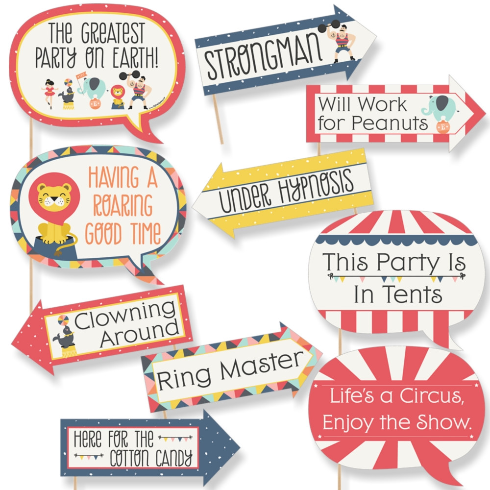 Circus Baby Quotes
 Funny Carnival Baby Shower or Birthday Party Booth