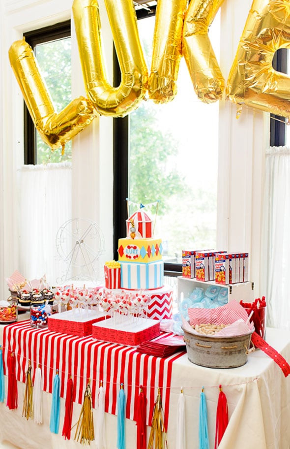 Circus Birthday Party Decorations
 Circus Themed First Birthday Party Pretty My Party