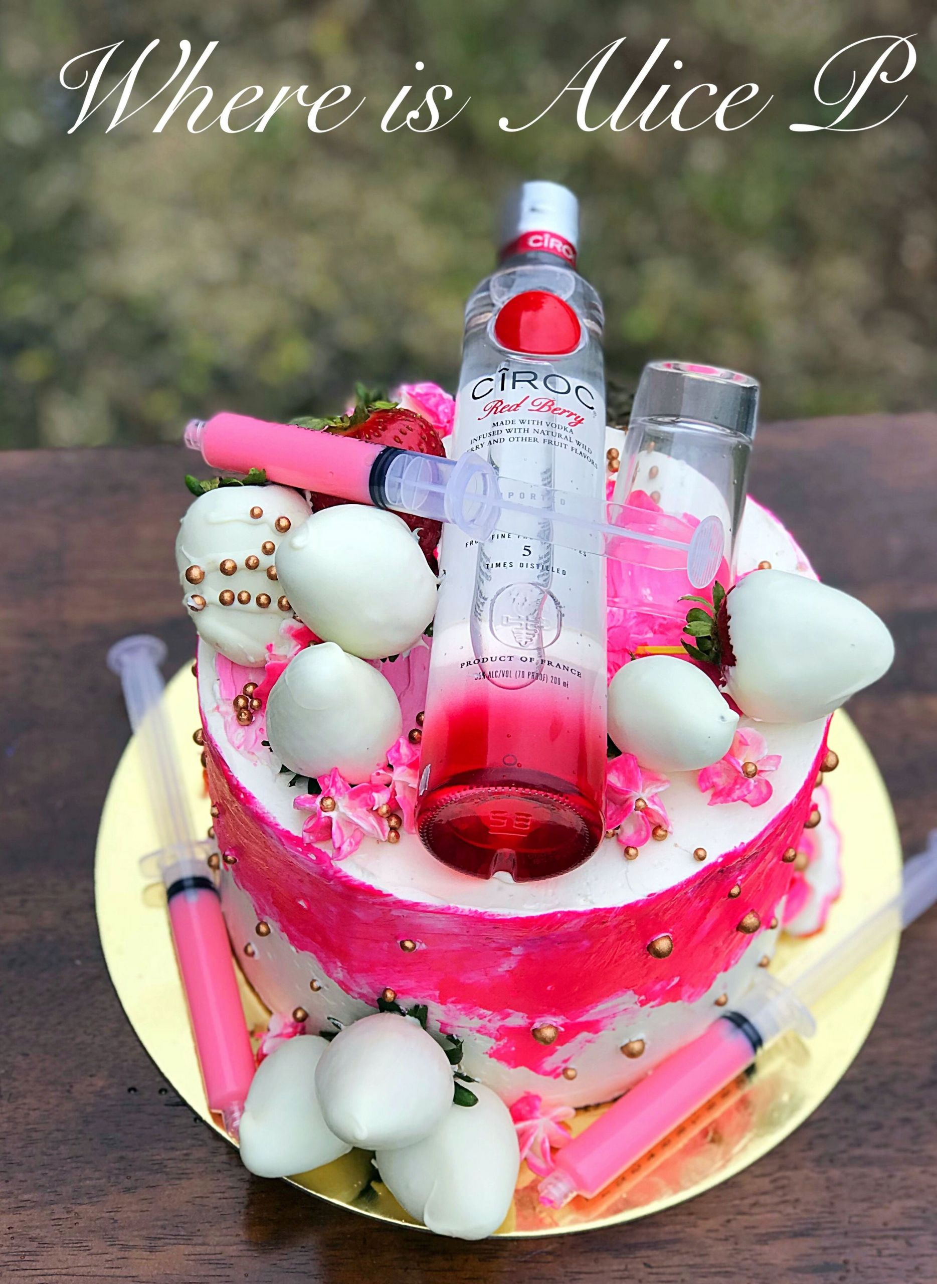 Ciroc Birthday Cake
 Berry Ciroc cheesecake cake