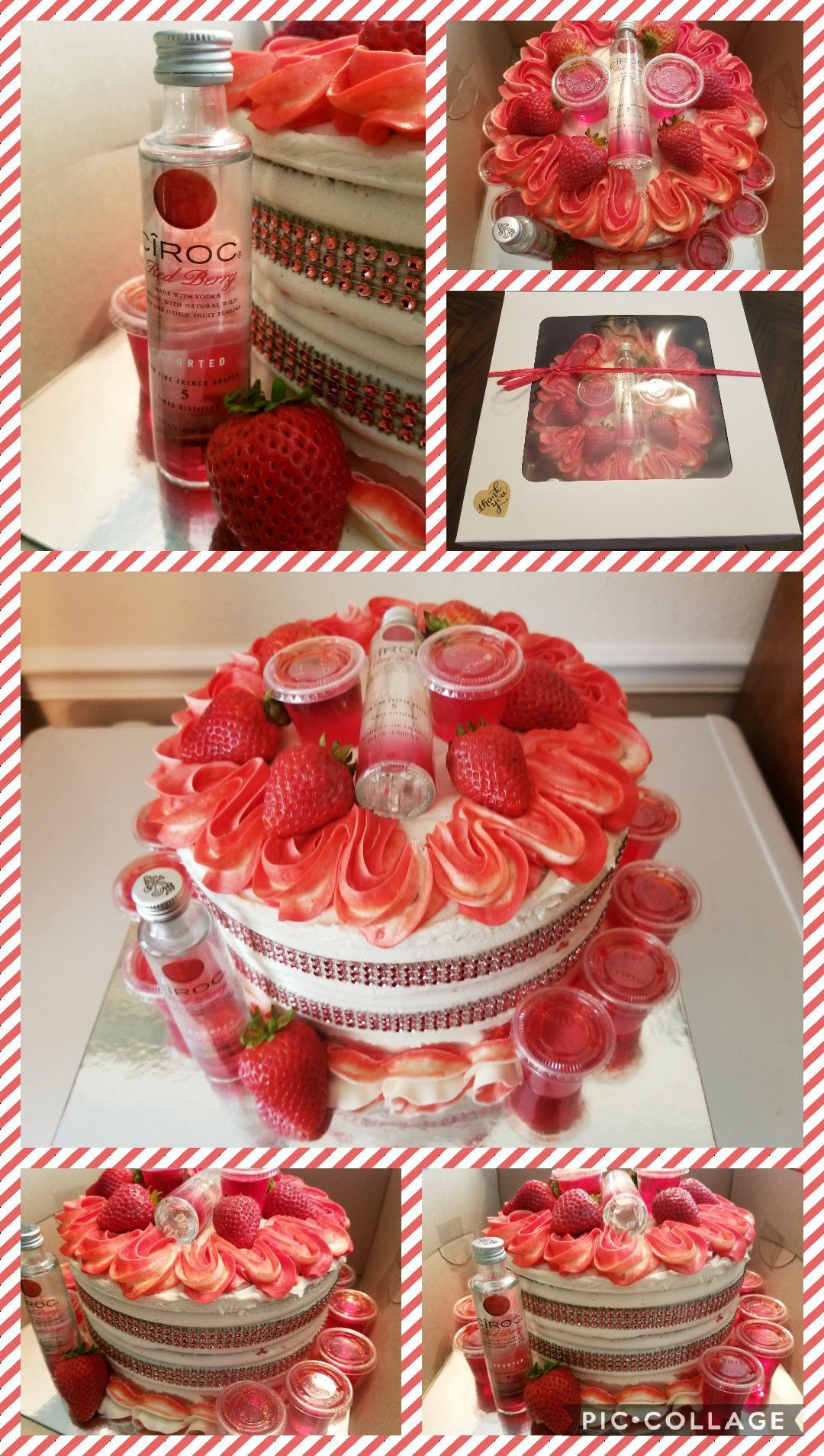 Ciroc Birthday Cake
 Cakes By Tina Ciroc red berry birthday cake with