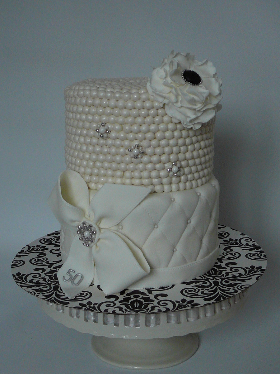 Classy Birthday Cakes
 Classy And Elegant Pearl Cake CakeCentral