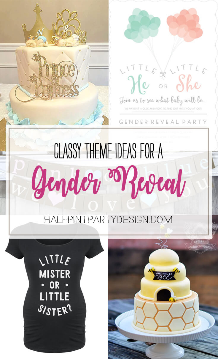 Classy Gender Reveal Party Ideas
 7 Classy Gender Reveal Party Themes Halfpint Party Design