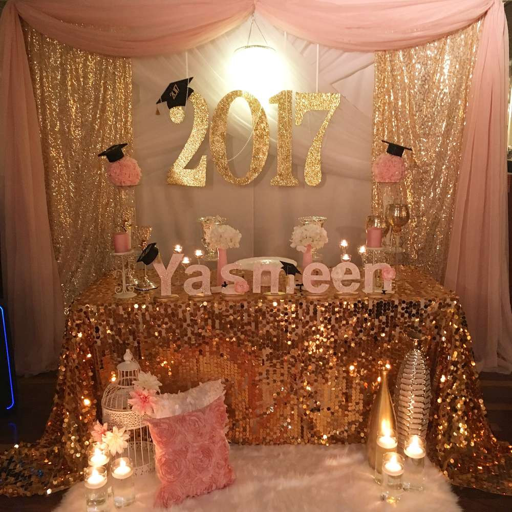 Classy Graduation Party Ideas
 Elegant Pearls Theme Graduation End of School Party Ideas