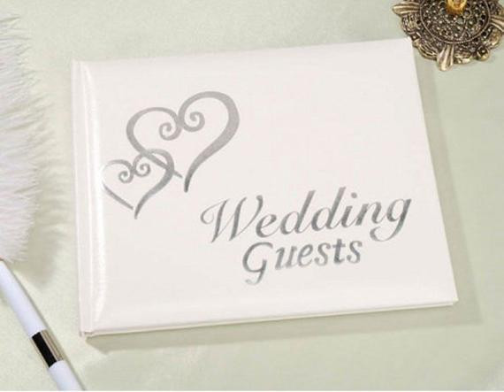 Classy Wedding Guest Book
 Elegant Wedding Bridal Guest Book Album with by
