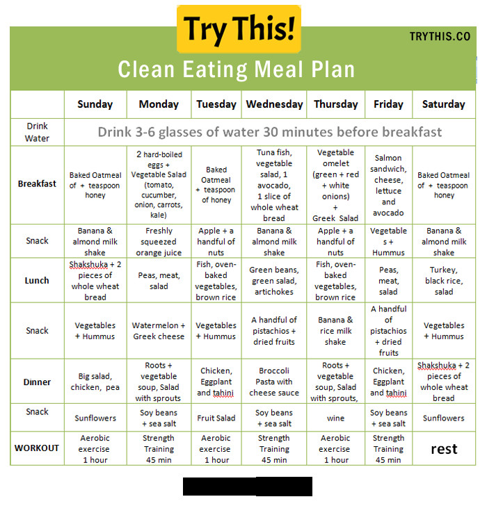 Clean Eating Diet Plan
 A Week of Healthy Meals Made In 2 Hours Health Tips