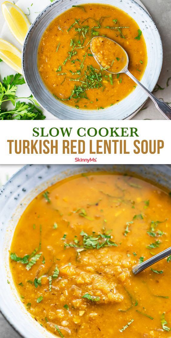 Clean Eating Slow Cooker Recipe
 Slow Cooker Turkish Red Lentil Soup Recipe