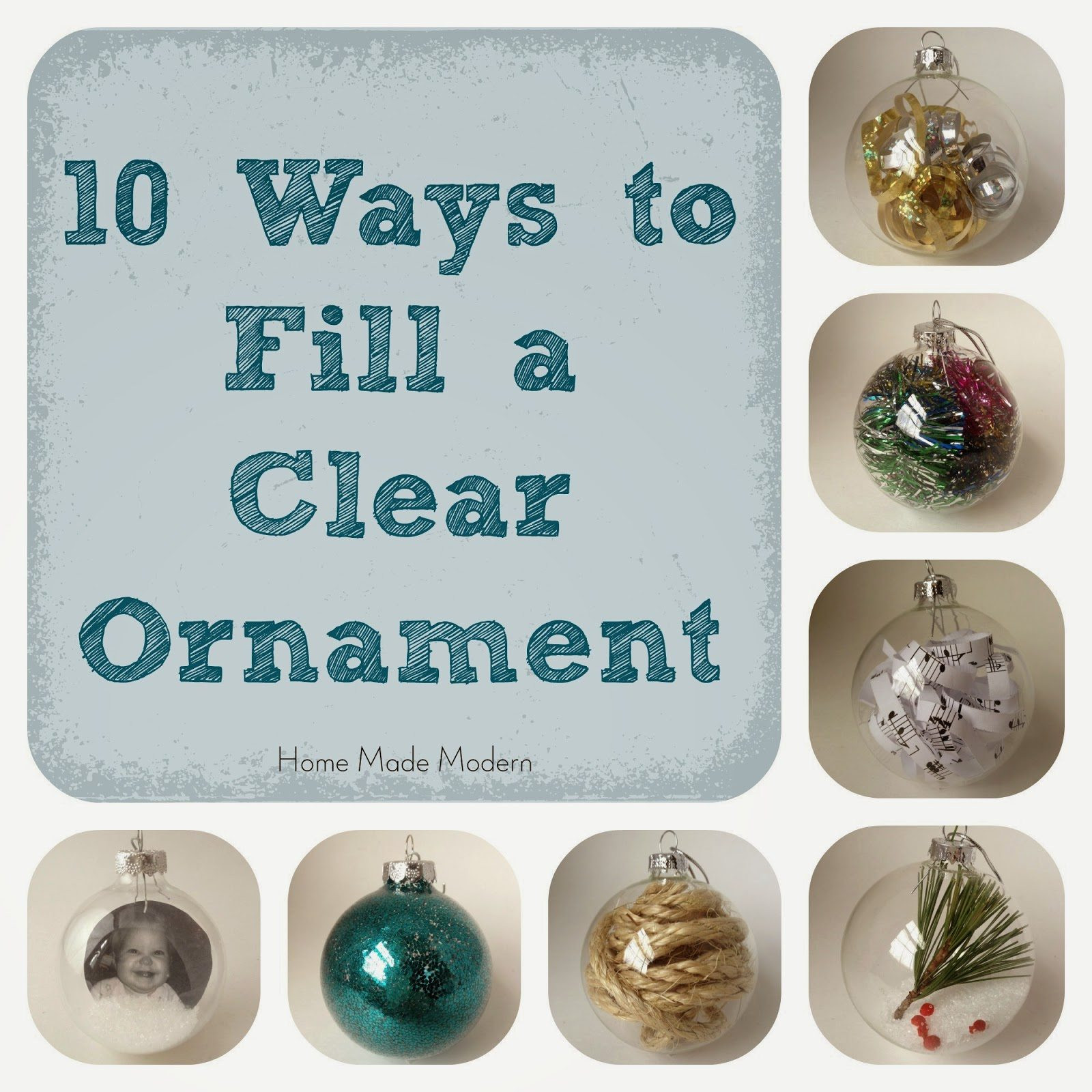 Clear Christmas Ornaments Craft Ideas
 How to Make Personalized Christmas Ornaments Home Made