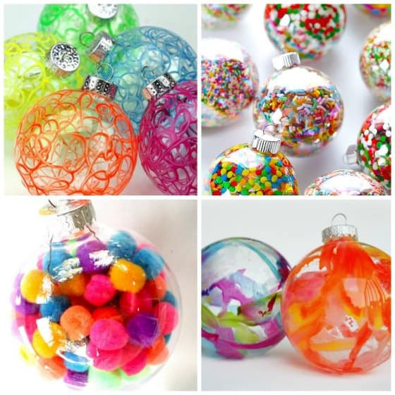 Clear Christmas Ornaments Craft Ideas
 Creative Ornaments to Make with Clear Plastic or Glass