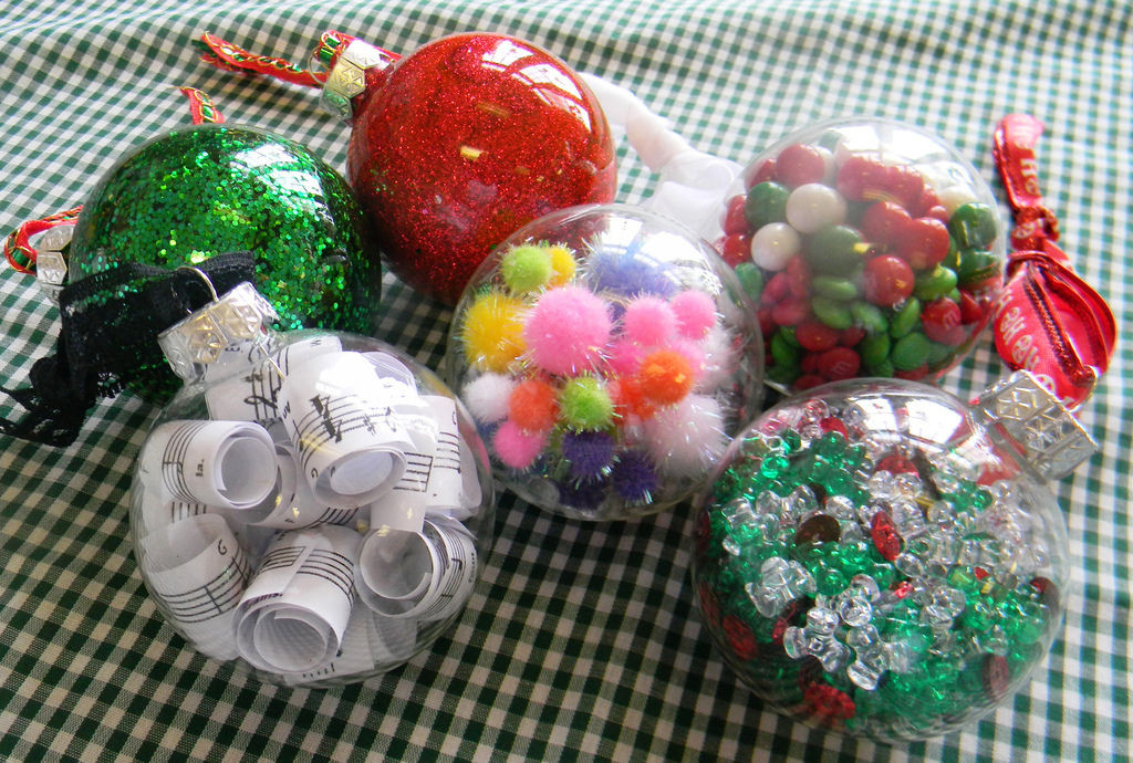 Clear Christmas Ornaments Craft Ideas
 A HOLIDAY BALL Five ideas for making Christmas ornaments