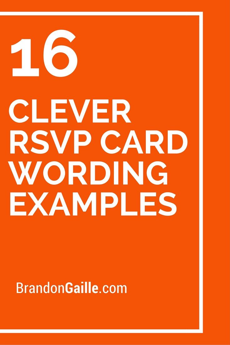 Clever Birthday Cards
 16 Clever RSVP Card Wording Examples