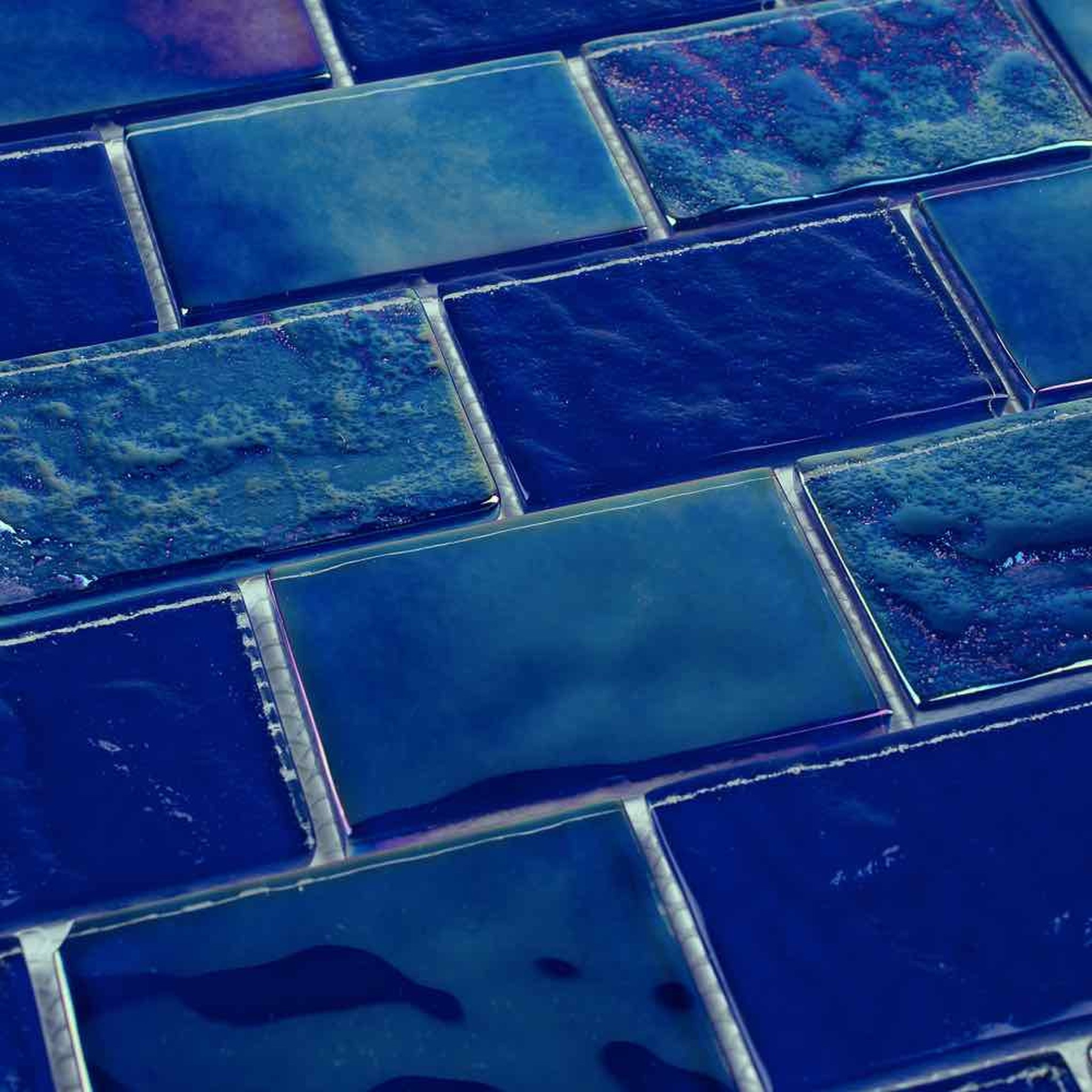 Cobalt Blue Bathroom Tile
 Summer Glass Tile Iridescent Cobalt Blue 2x3