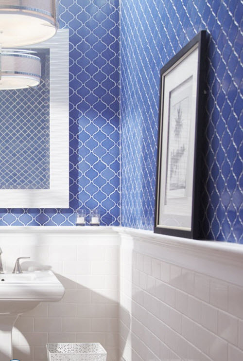 Cobalt Blue Bathroom Tile
 35 cobalt blue bathroom tile ideas and pictures