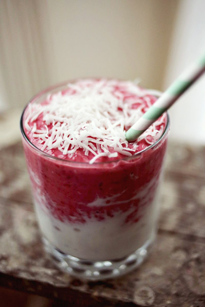 Coconut Smoothie Recipes
 Raspberry Coconut Smoothie – A Beautiful Mess
