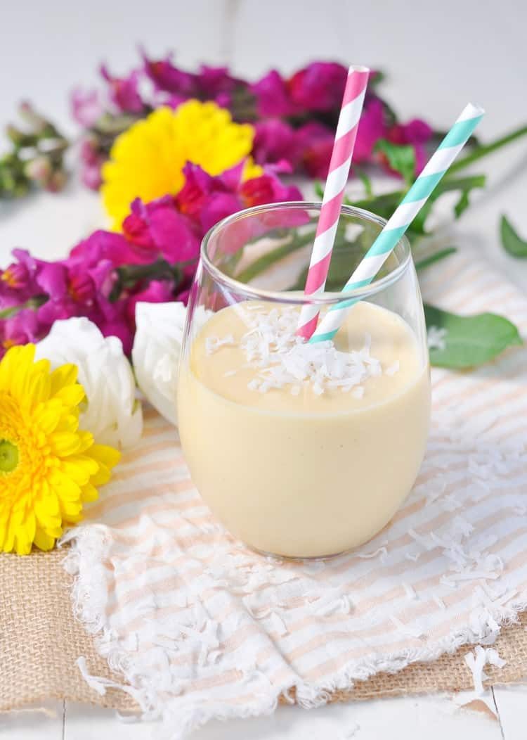 Coconut Smoothie Recipes
 3 Ingre nt Coconut Tropical Smoothie The Seasoned Mom