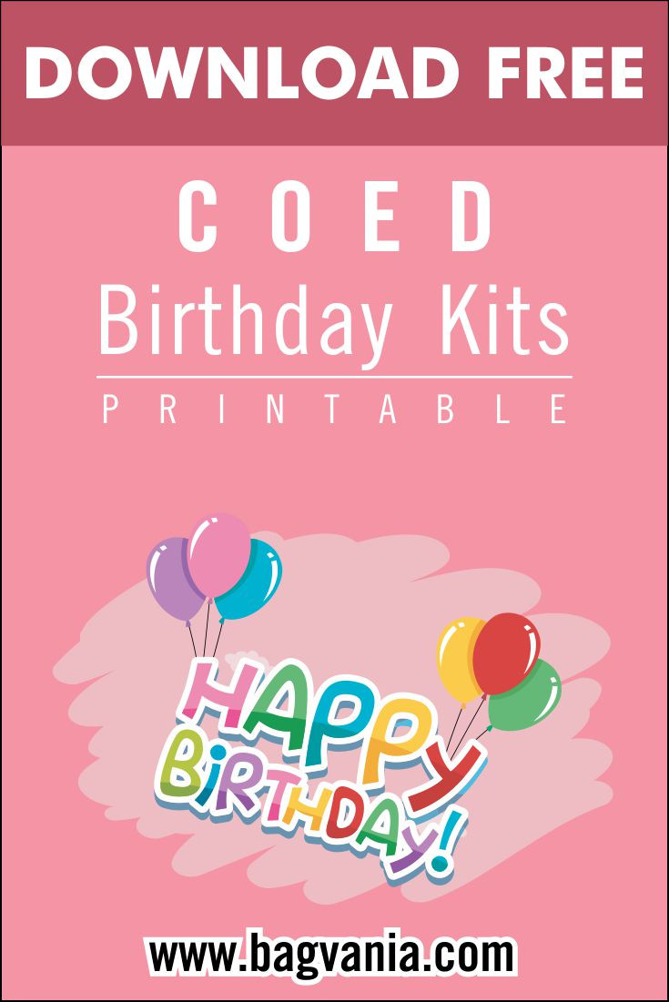 Coed Birthday Party Ideas
 Free Printable Coed Birthday Party Kits Template – FREE
