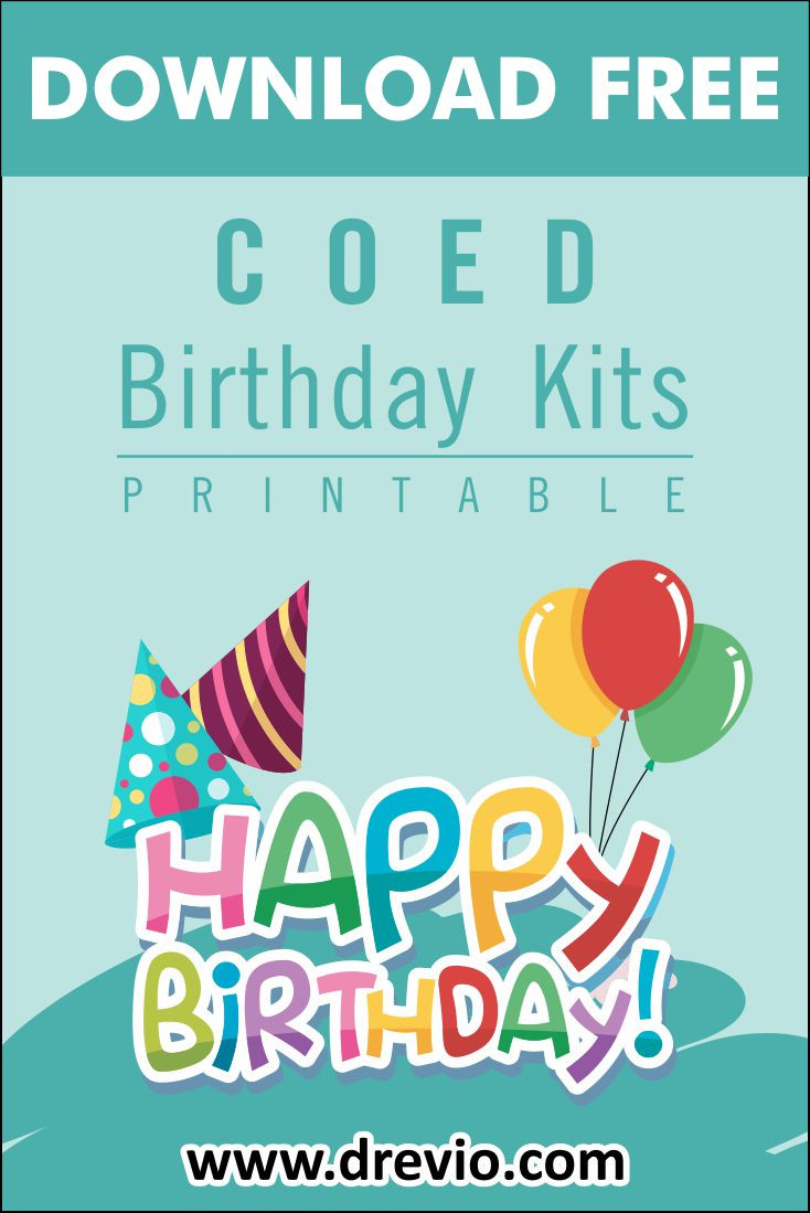 Coed Birthday Party Ideas
 FREE PRINTABLE Coed Birthday Party Kits Templates