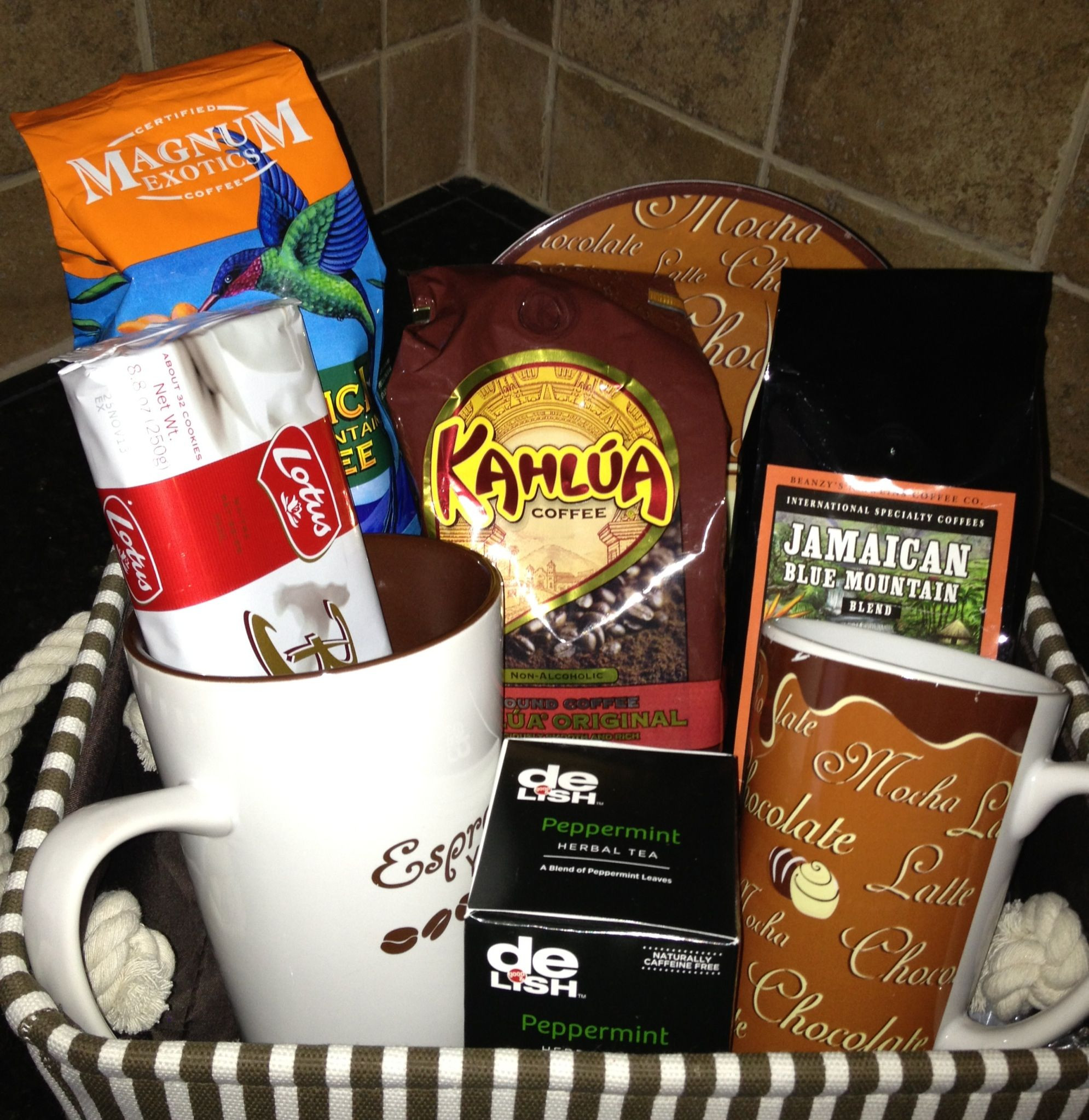 Coffee Basket Gift Ideas
 Coffee Gift Basket