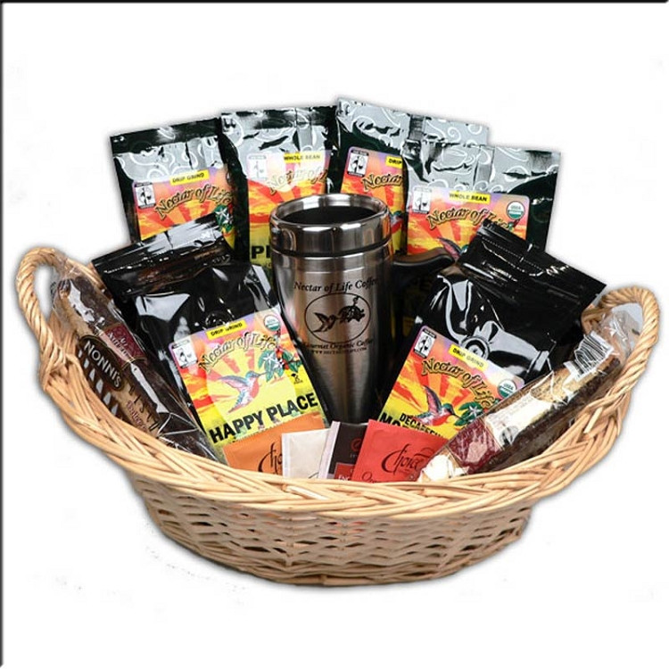 Coffee Basket Gift Ideas
 Hand Crafted Tea and Coffee Gift Basket with Gourmet