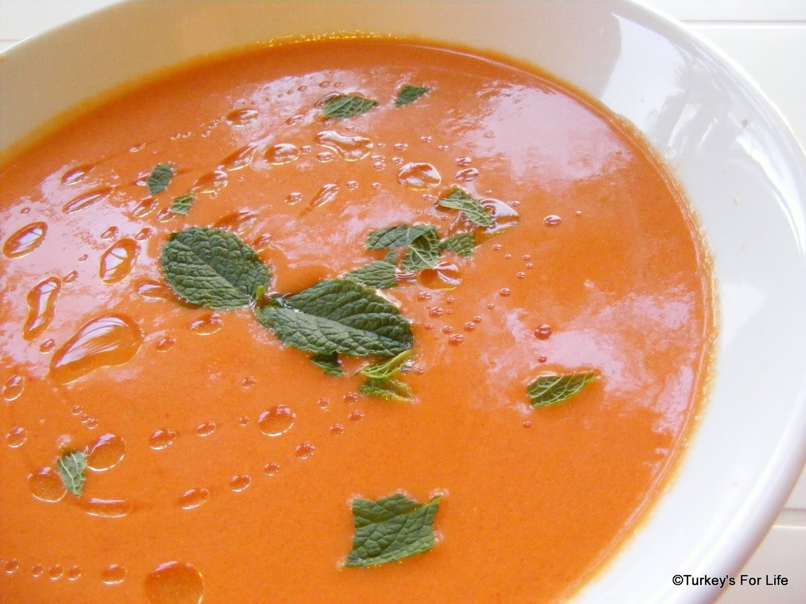 Cold Tomato Soup
 Turkish Seasonal Food Cold Tomato Soup Recipe • Turkey s