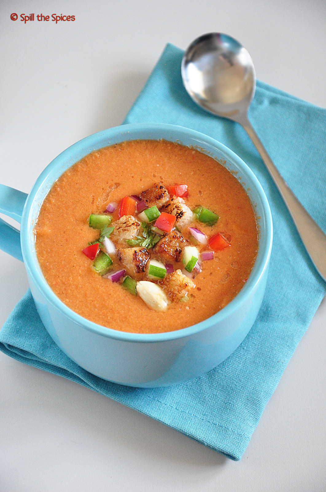 Cold Tomato Soup
 Gazpacho Spanish Cold Tomato Soup