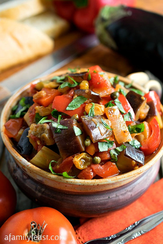 Cold Veggie Side Dishes
 Caponata A Family Feast