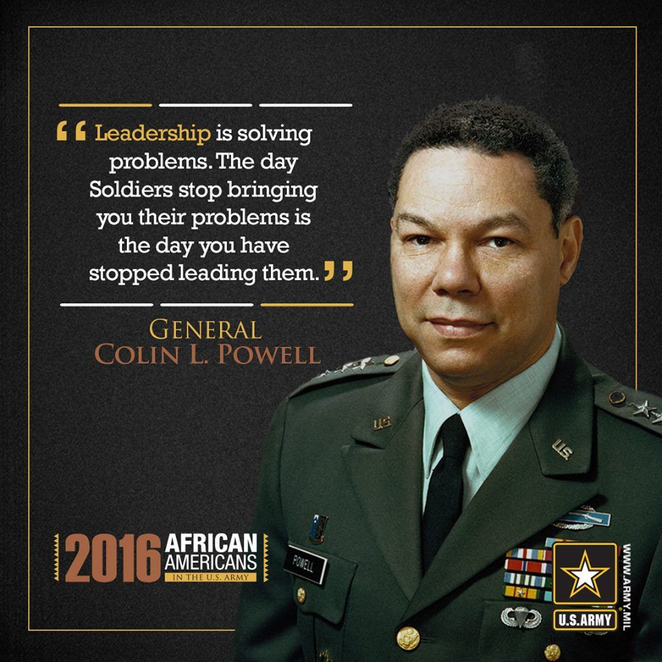 Colin Powell Quote Leadership
 Leadership is solving problems General Colin Powell