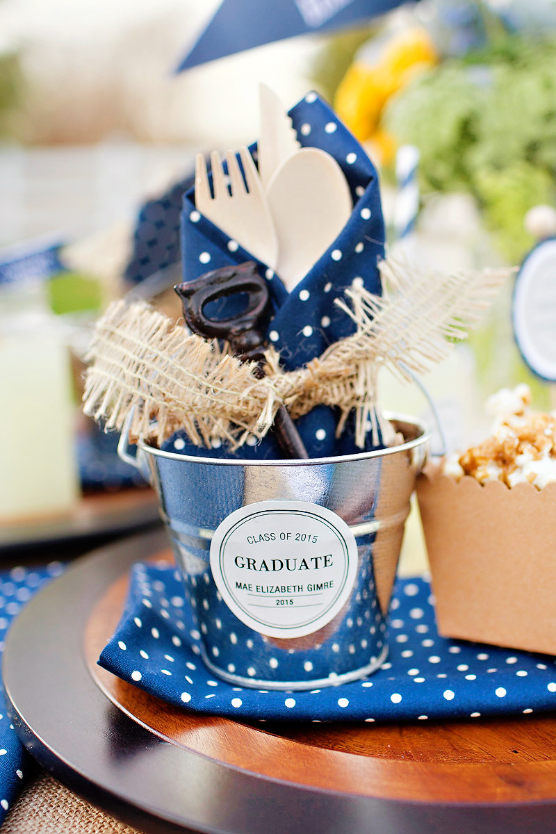 College Graduation Ideas Party
 Lovely & Rustic "Keys to Success" Graduation Party